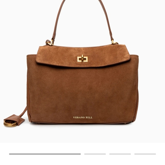 verano hill Handbags - Tan Suede Lauren Verano Hill Crossbody Purse